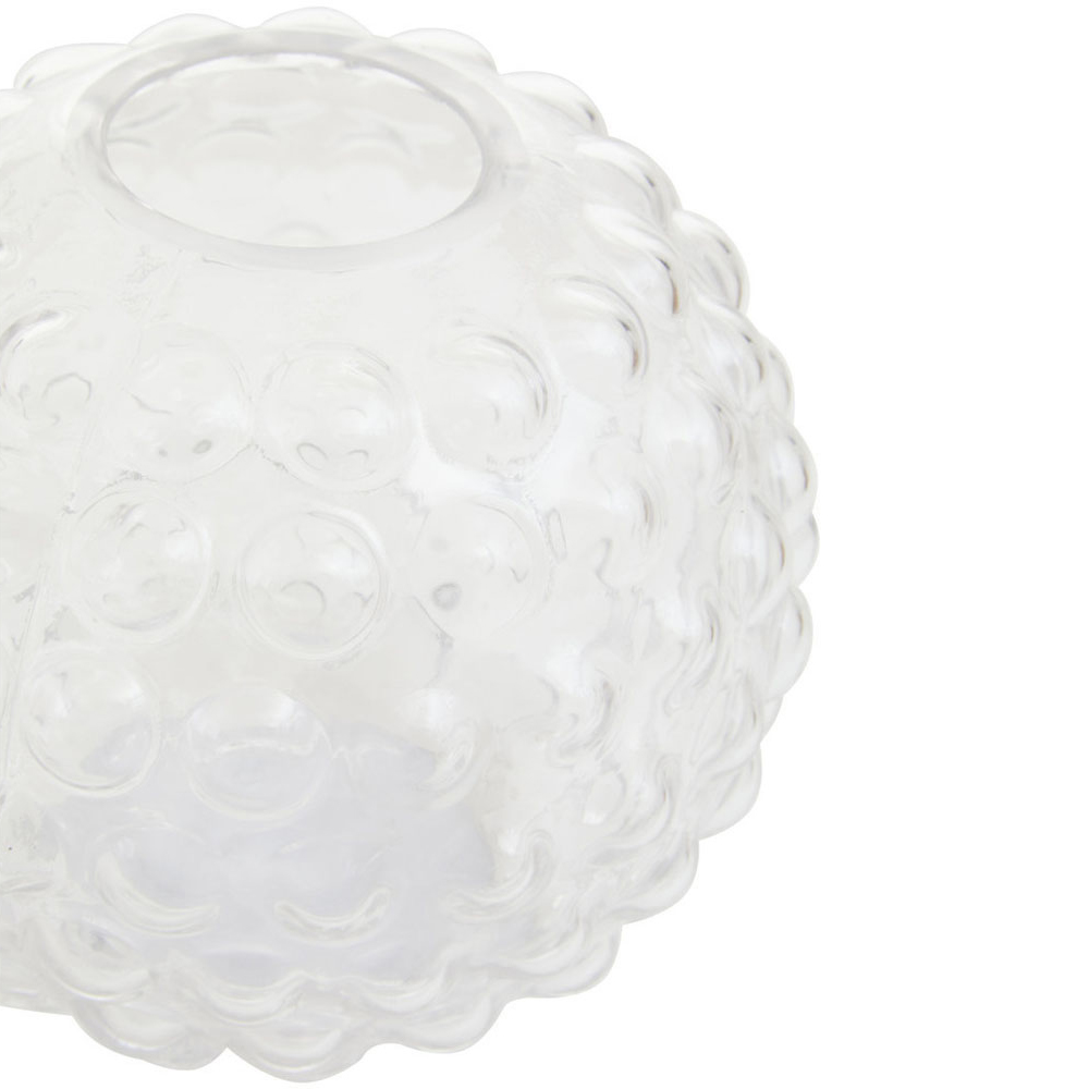 Premier Housewares Clear Bolla Glass Vase Image 3