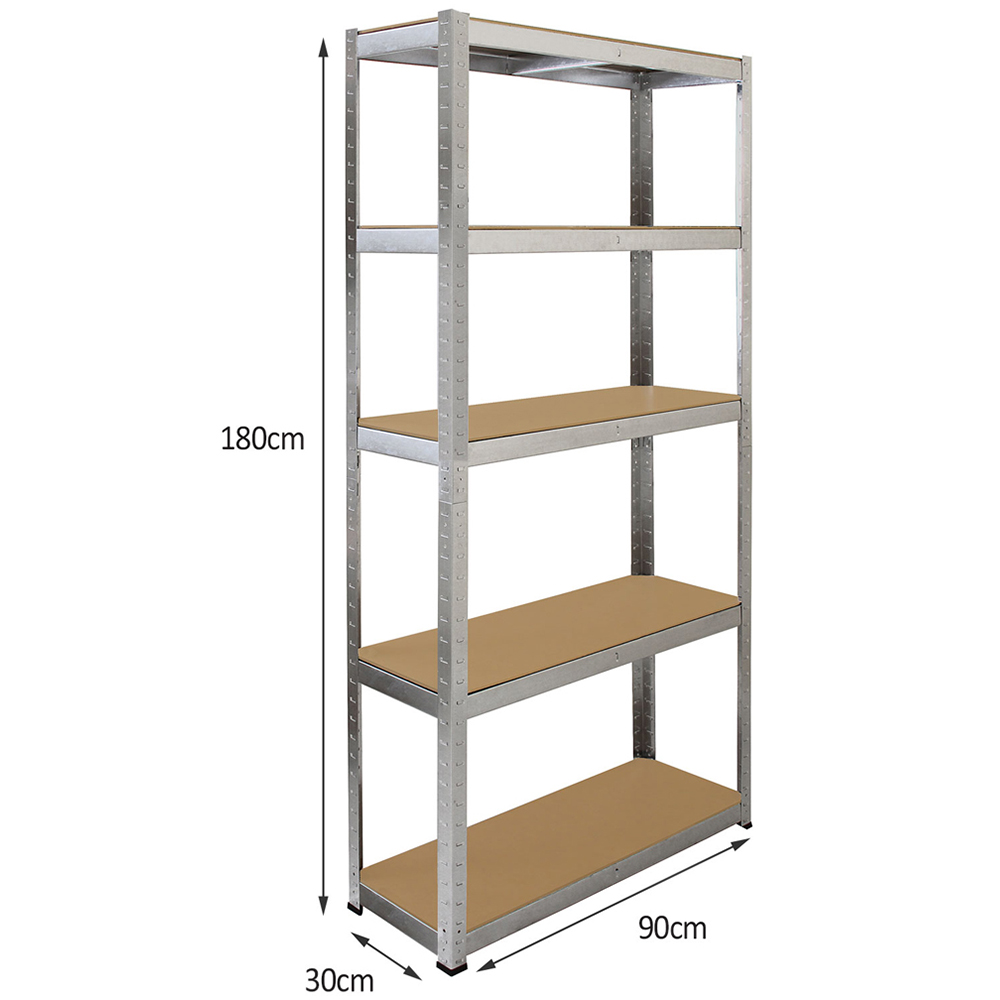 Monster Shop Galwix Galvanised Steel Shelves Set of 2 Image 6