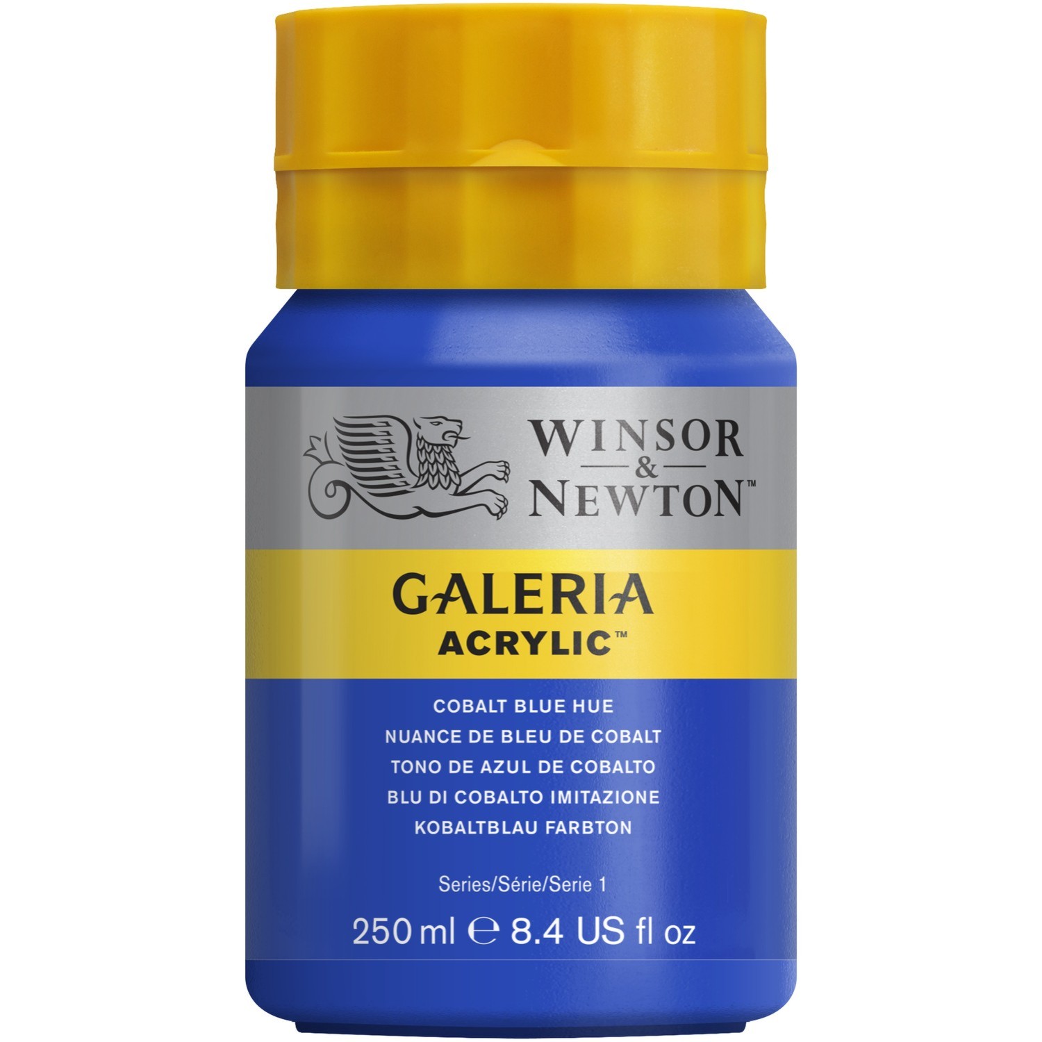 Winsor and Newton 250ml Galeria Acrylic Paint - Cobalt Blue Hue Image 1