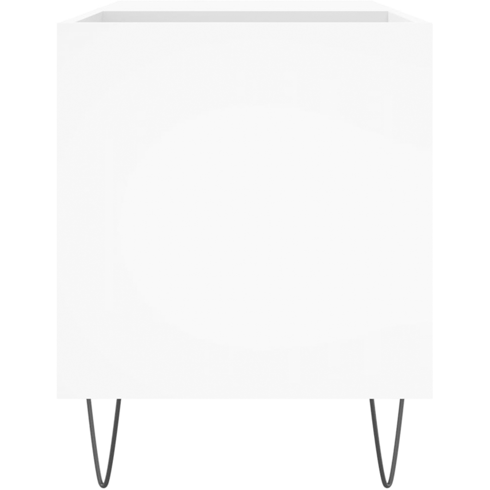 vidaXL 2 Shelf White Record Cabinet Image 5