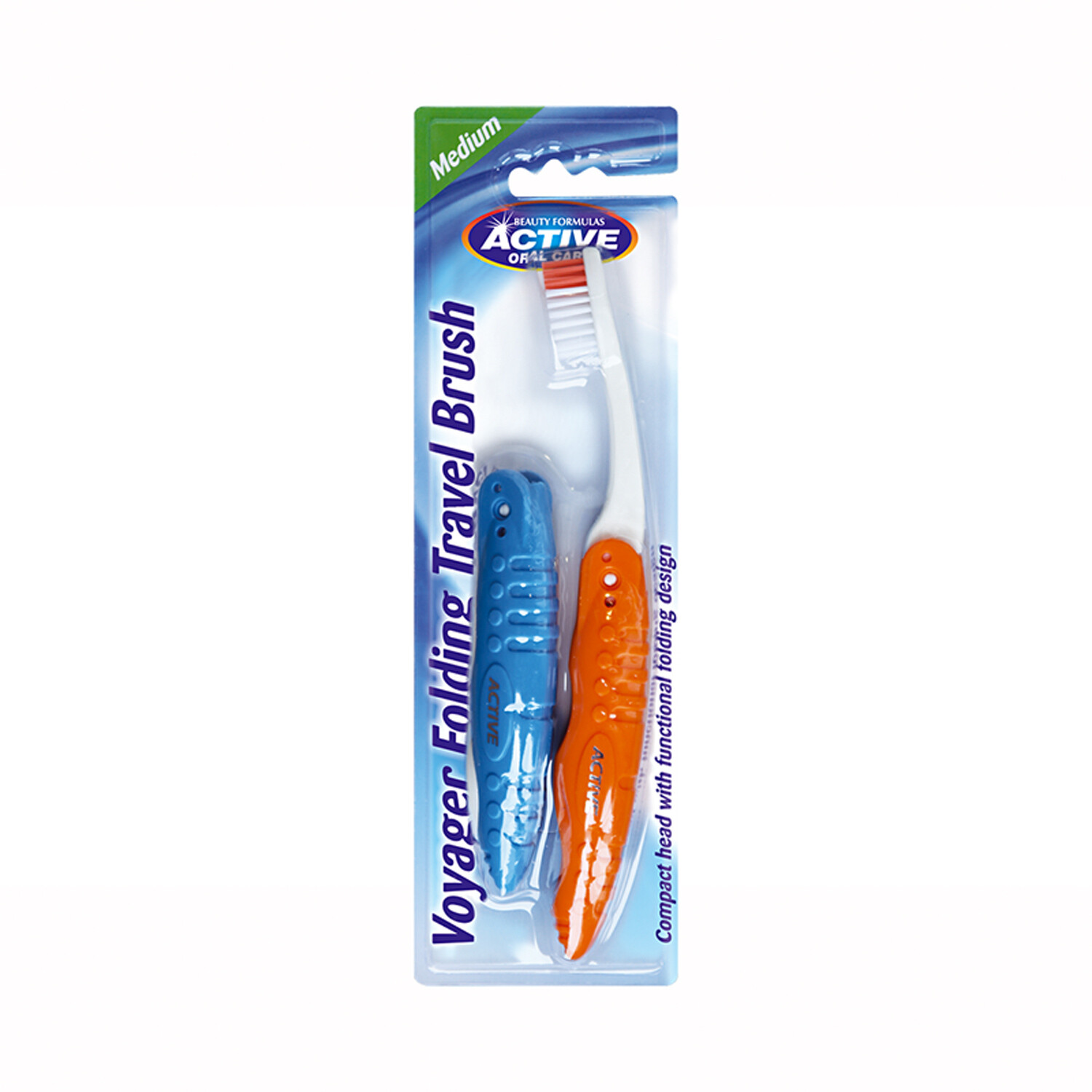 Pack of 2 Beauty Formula Folding Travel Toothbrush Multicolour Image