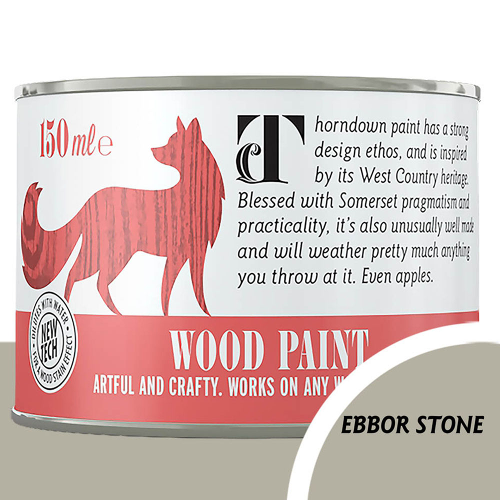 Thorndown Ebbor Stone Satin Wood Paint 150ml Image 3