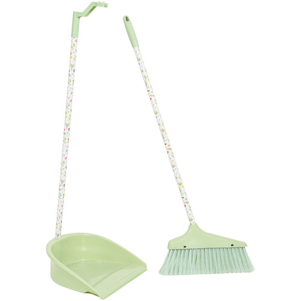 Wildflower Long Handle Dustpan Green Image 5