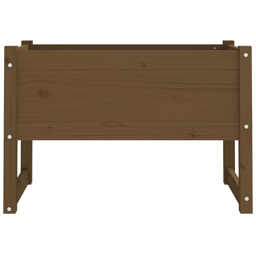 vidaXL Honey Brown Solid Pine Wood Garden Planter 78 x 40 x 52cm Image 3