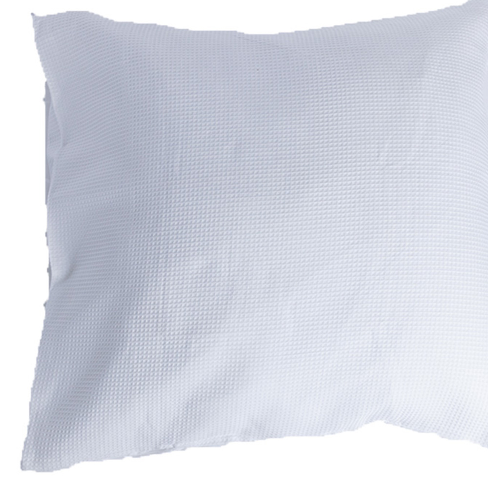 Serene Waffle Weave Cotton Slate Pillowcase Unit 50 x 50cm Image 2