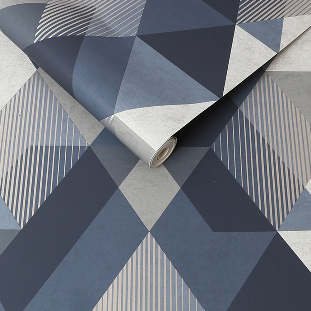 Sublime Decadence Diamond Navy Wallpaper Image 2