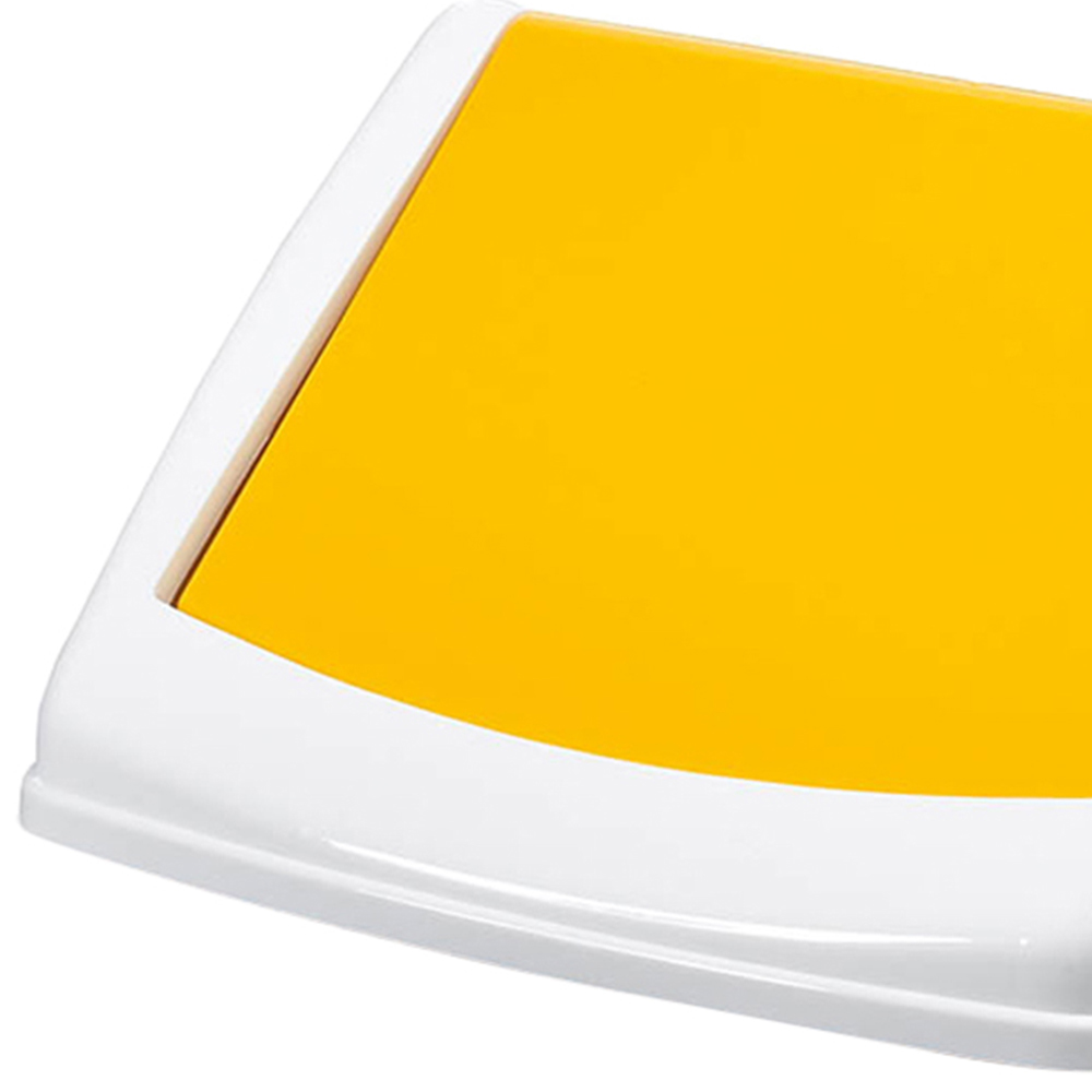 Durable Durabin Yellow Square Flip Swing Bin Lid 40L Image 2
