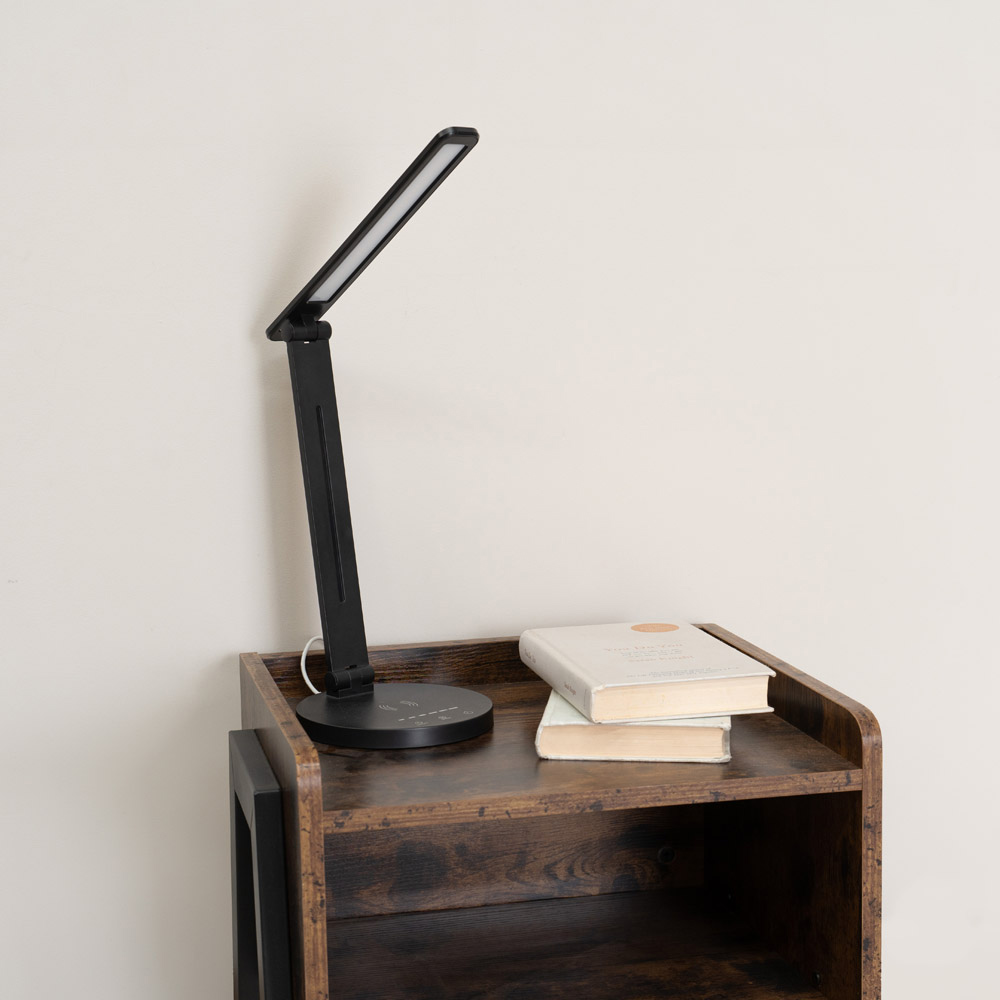 ValueLights Kiko Matte Black Dimmable LED Table Lamp Image 6