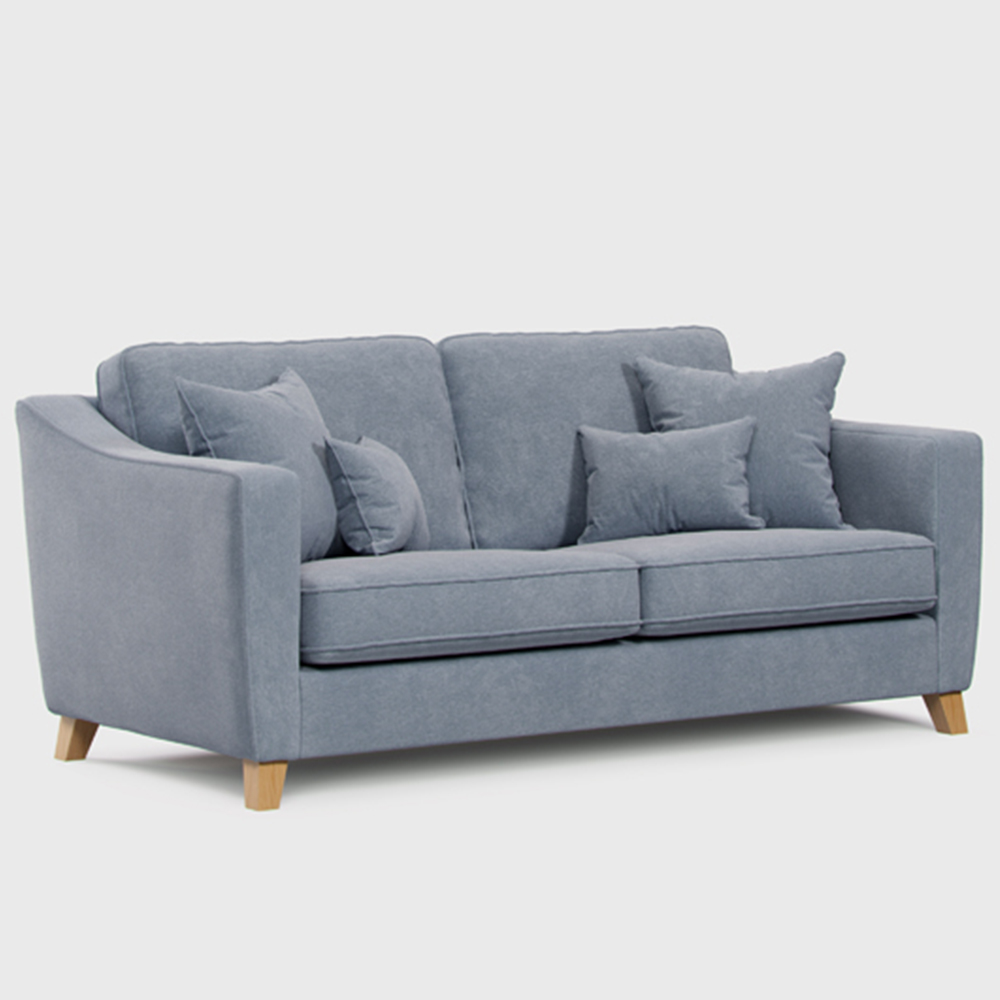 Marlon 2 Seater Medium City Fine Blue Sofa Image 2