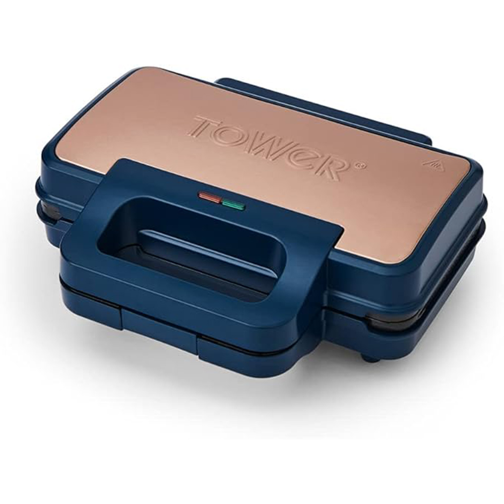 Tower T27036MNB Cavaletto Midnight Blue and Rose Gold Sandwich Maker 900W Image 1