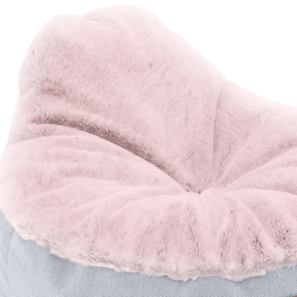 Snug & Cosy Lazy Large Pink Dog Sofa Bed Image 2