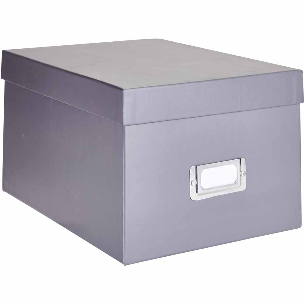 Wilko Grey Storage Box Case of 4 Image 2
