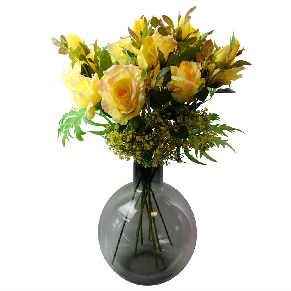 Leaf Yellow Gypsophila Artificial Stem 55cm 6 Pack Image 5