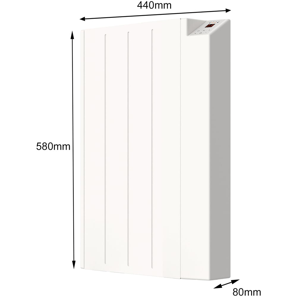 Mylek White Wi-Fi Controlled Panel Heater 600W Image 8