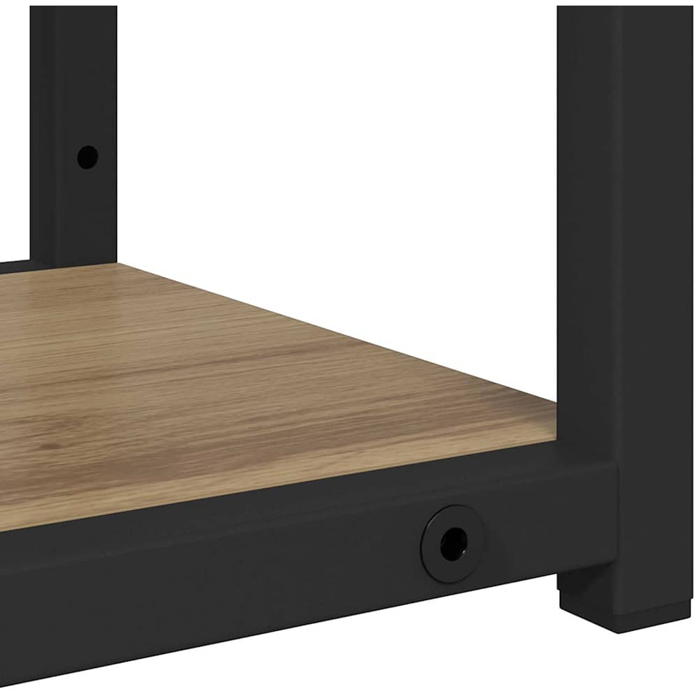 vidaXL 80cm 3 Shelf Artisan Oak Wall Shelf Image 7