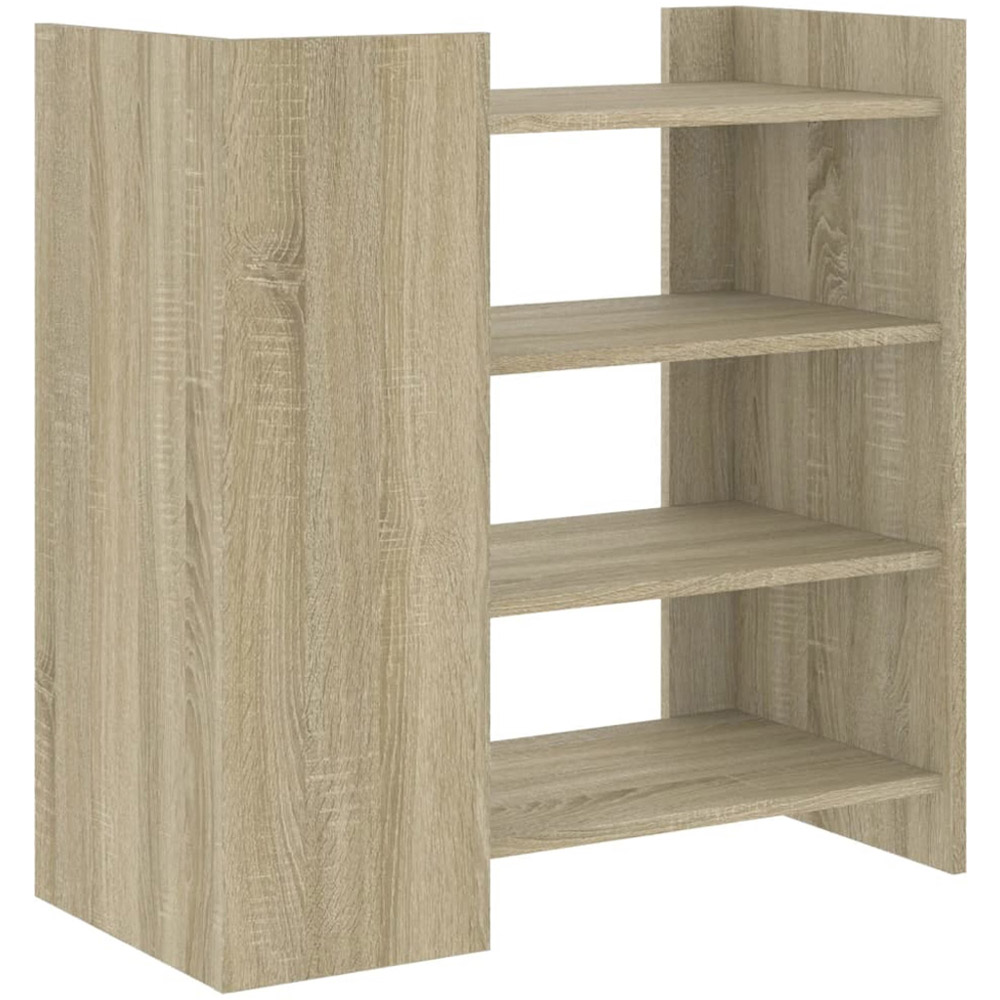 vidaXL 4 Shelf Sonoma Oak Sideboard Image 6