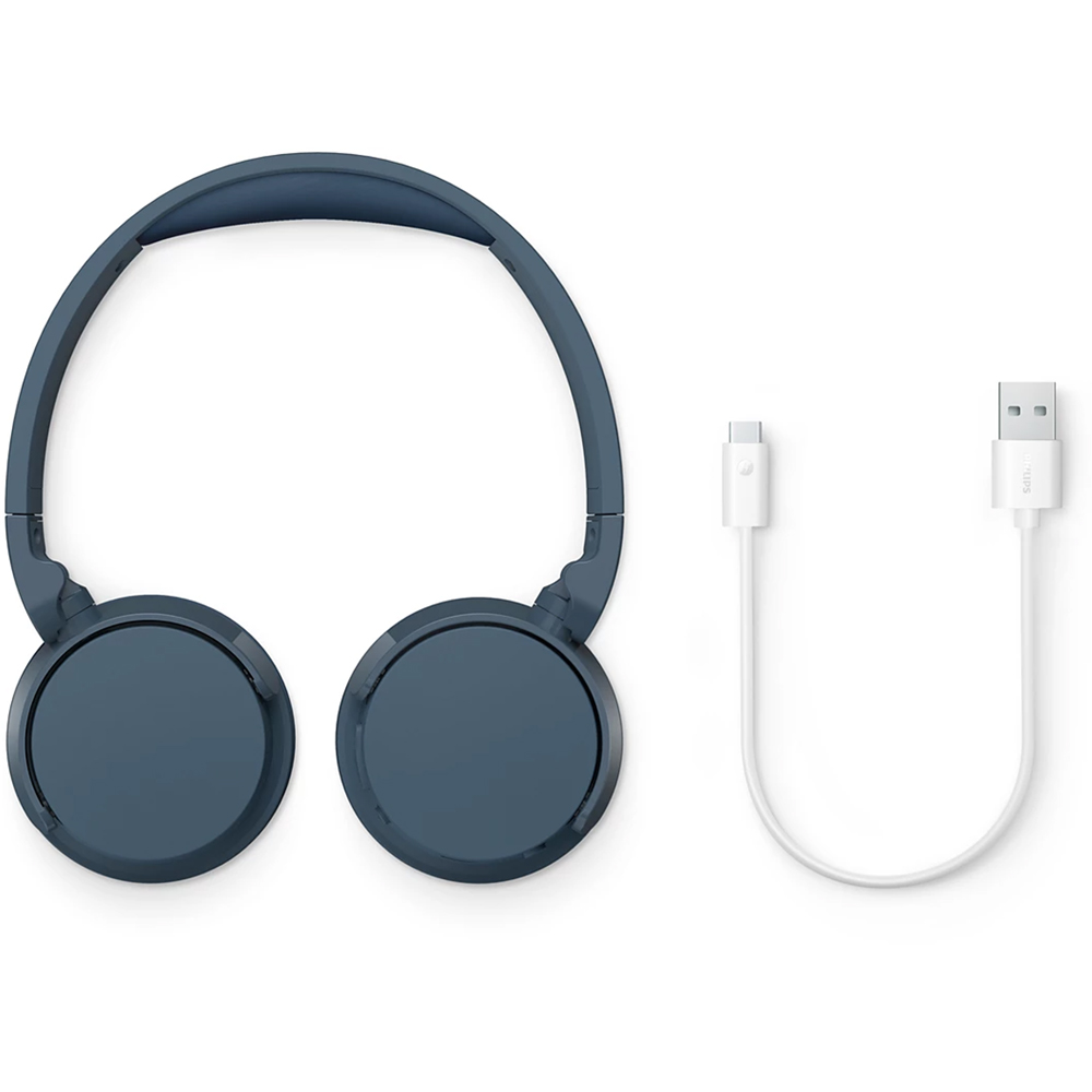 Philips 4000 Series TAH4209 Blue On-Ear Wireless BT Headphones Image 6