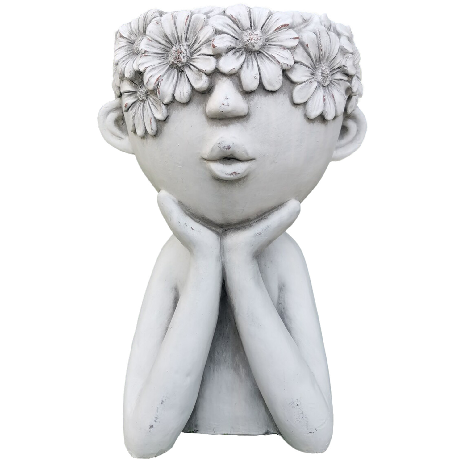 Flower Girl Planter - Stone Image 1