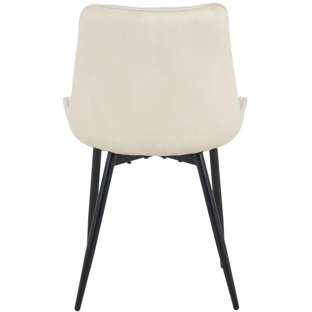 Indoor Living Erica Set of 4 Beige Plush Velvet Dining Chairs Image 6