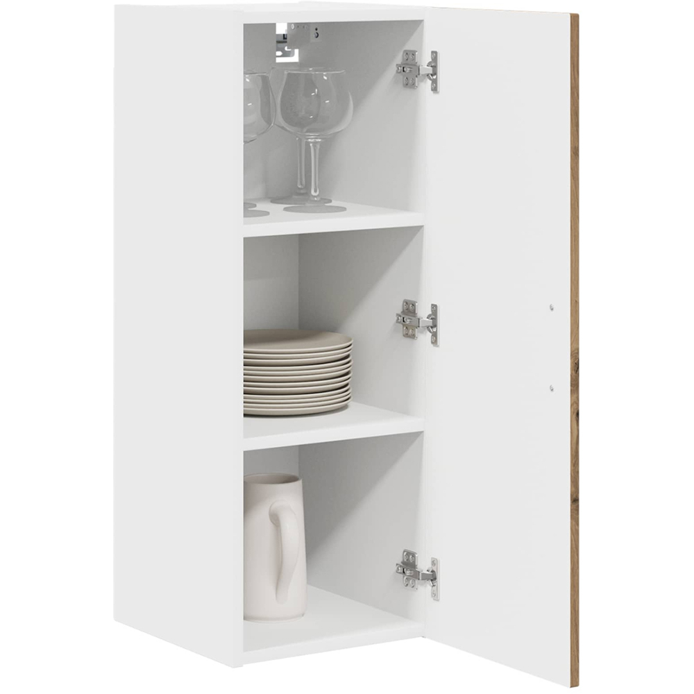 vidaXL Kalmar Single Door Artisan Oak Wall Kitchen Cabinet 2 Pack Image 3
