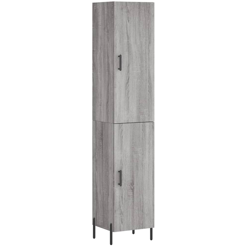 vidaXL 2 Door Grey Sonoma Highboard Image 2