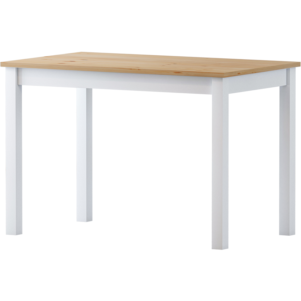 Comfy Living 2 Seater Wooden Dining Set White and Natural Image 2