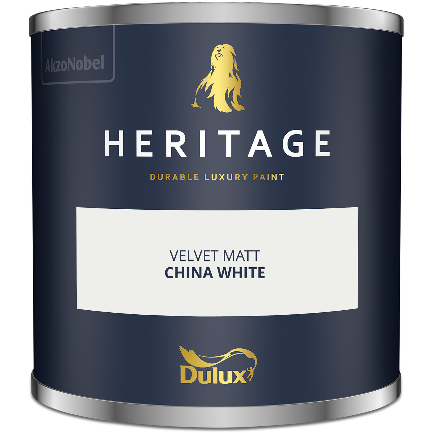 Dulux Heritage Walls and Ceilings China White Velvet Matt Emulsion Paint Tester Image 2