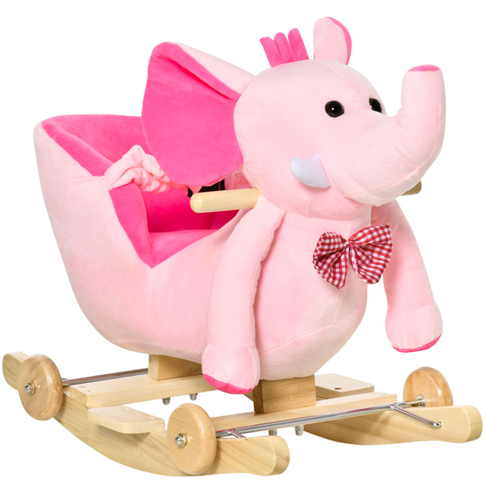 Tommy Toys Rocking Elephant Baby Ride On Pink Image 1