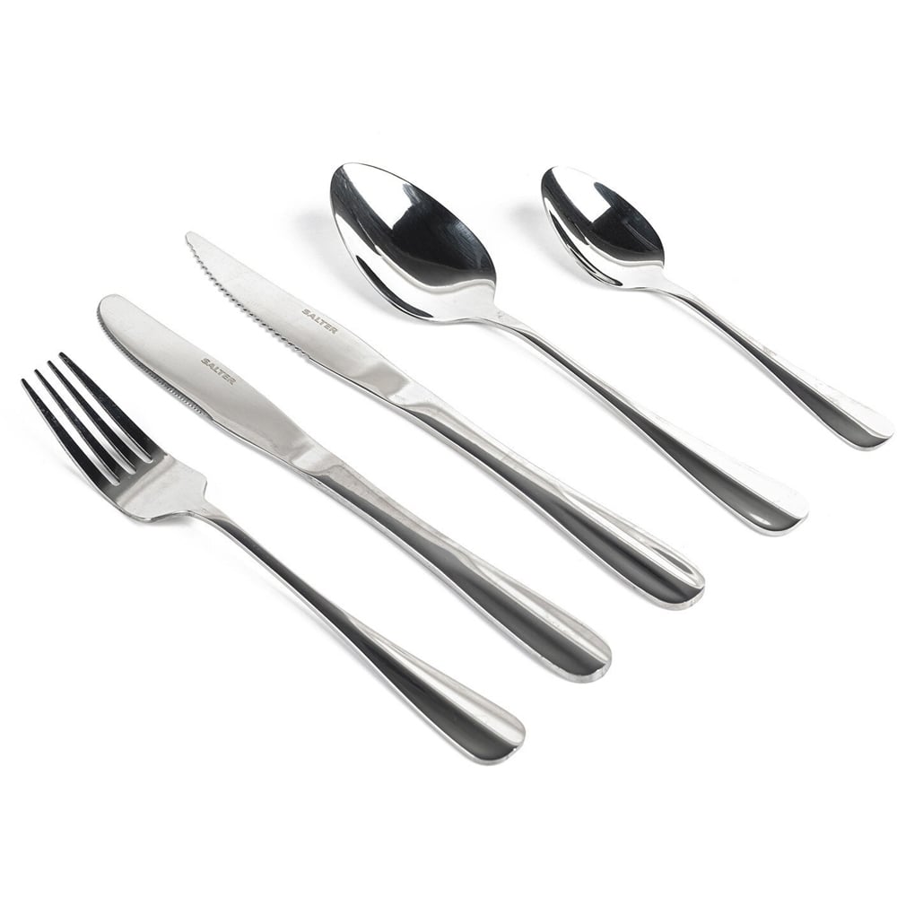 20-Piece Salter Newbury Cutlery Set - Chrome Image 1