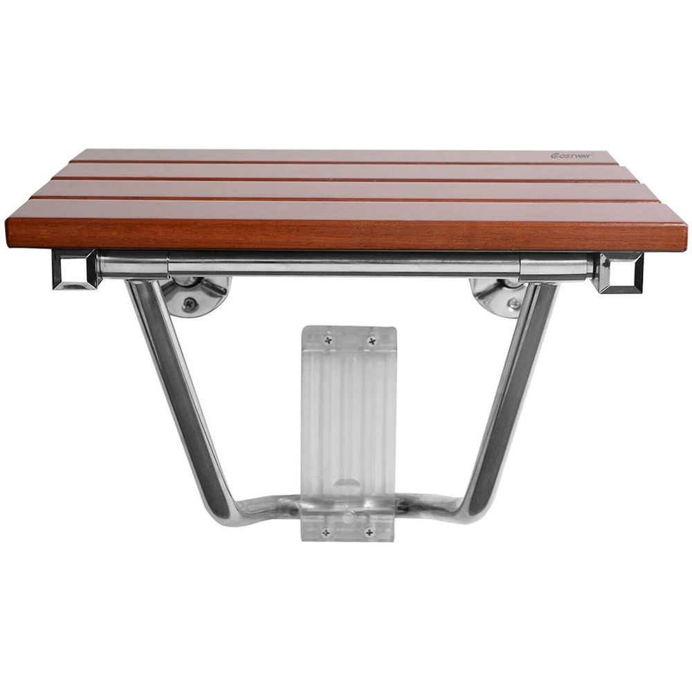 Costway Wall Mounted Foldable Bathroom Stool Wilko