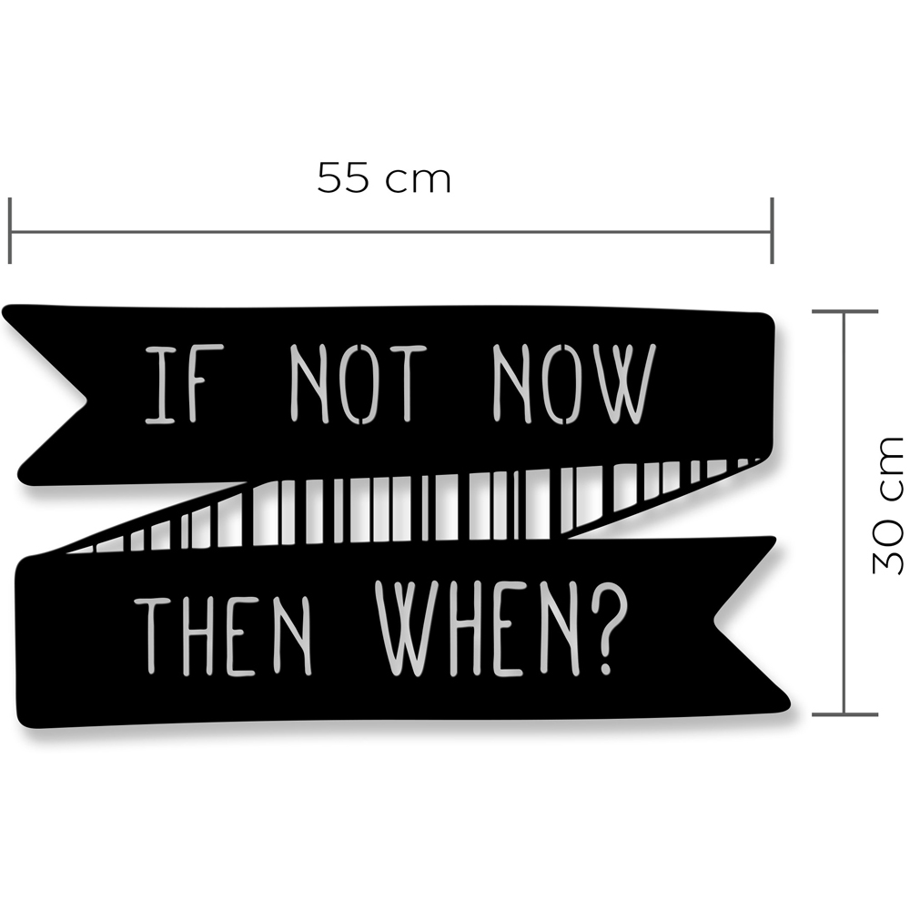 Decortie Black Minimalist Metal Modern Now Wall Art Image 4