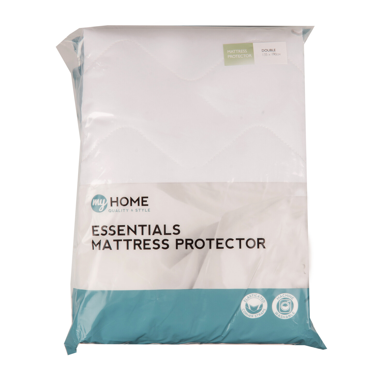 My Home Essentials Double White Mattress Protector Image 2