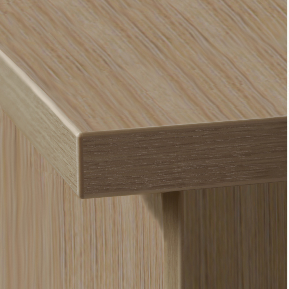 R White Cabinets 6 Shelf Home Office Desk with Keyboard Tray and Hutch Brown Image 3