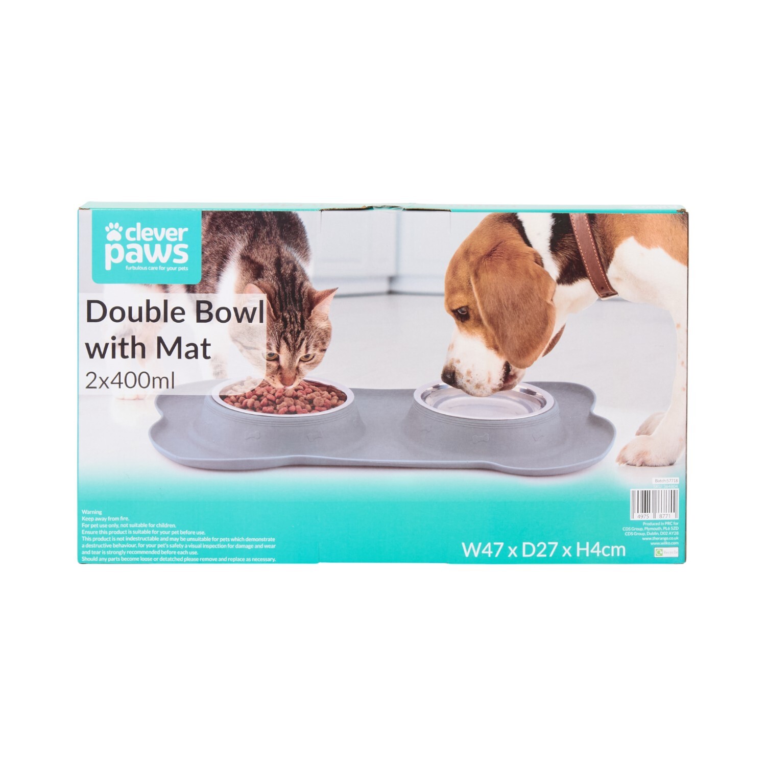 Double Bowl with Mat Image 2