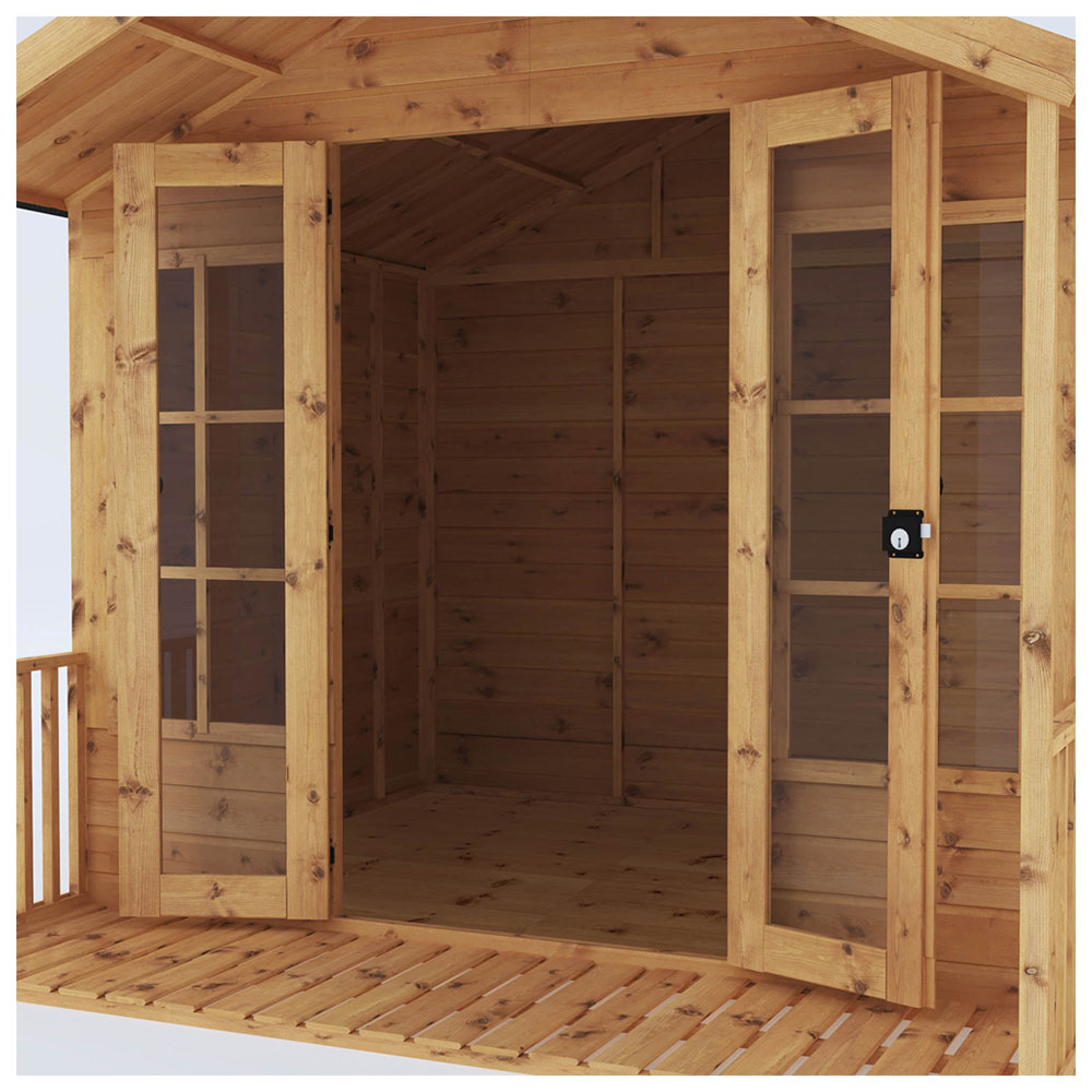 Mercia 8 x 8ft Double Door Premium Traditional Summerhouse Image 3