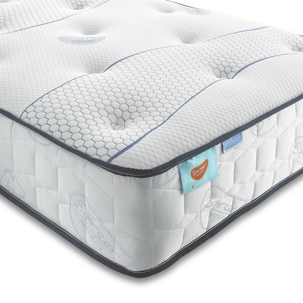 Sareer Matrah King Size Cool Blue Memory Foam Open Coil Mattress Image 2