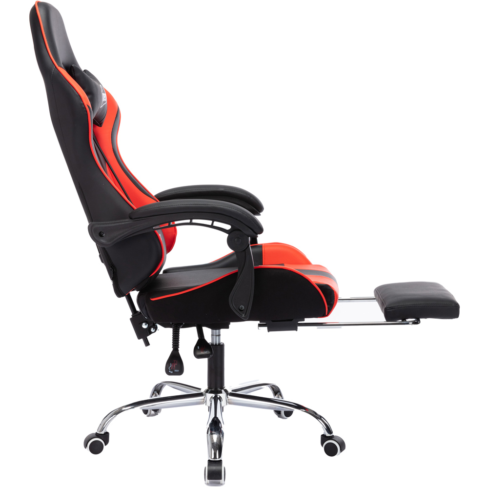 Neo Red Bonded Leather Swivel Massage Office Chair Image 4