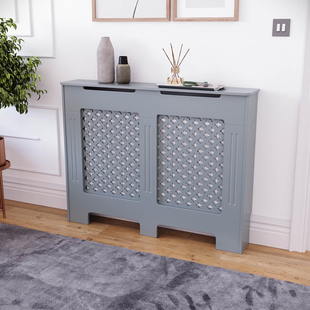 Vida Designs Oxford Grey Radiator Cover Medium Image 6