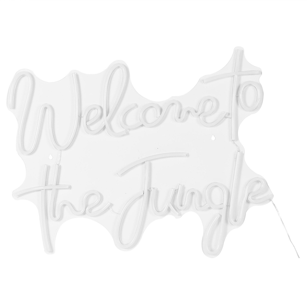Welcome to the Jungle Neon Sign - White Image 2