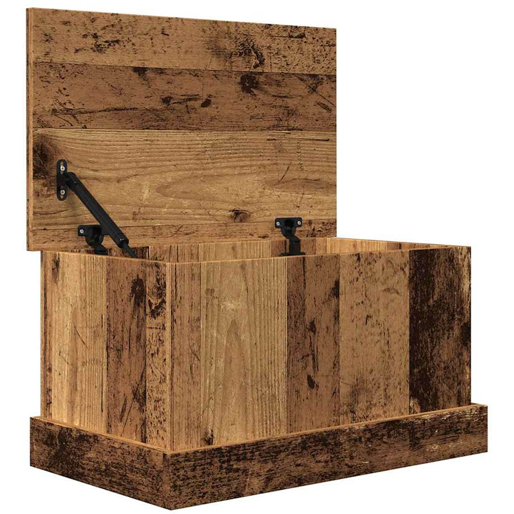 vidaXL Artisan Oak Storage Box with Lift Top Lid Image 6