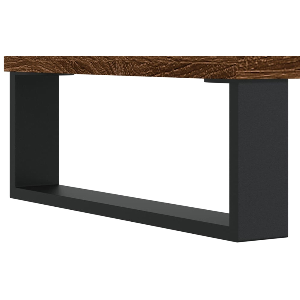 vidaXL 3 Shelf Brown Oak Sideboard Image 7