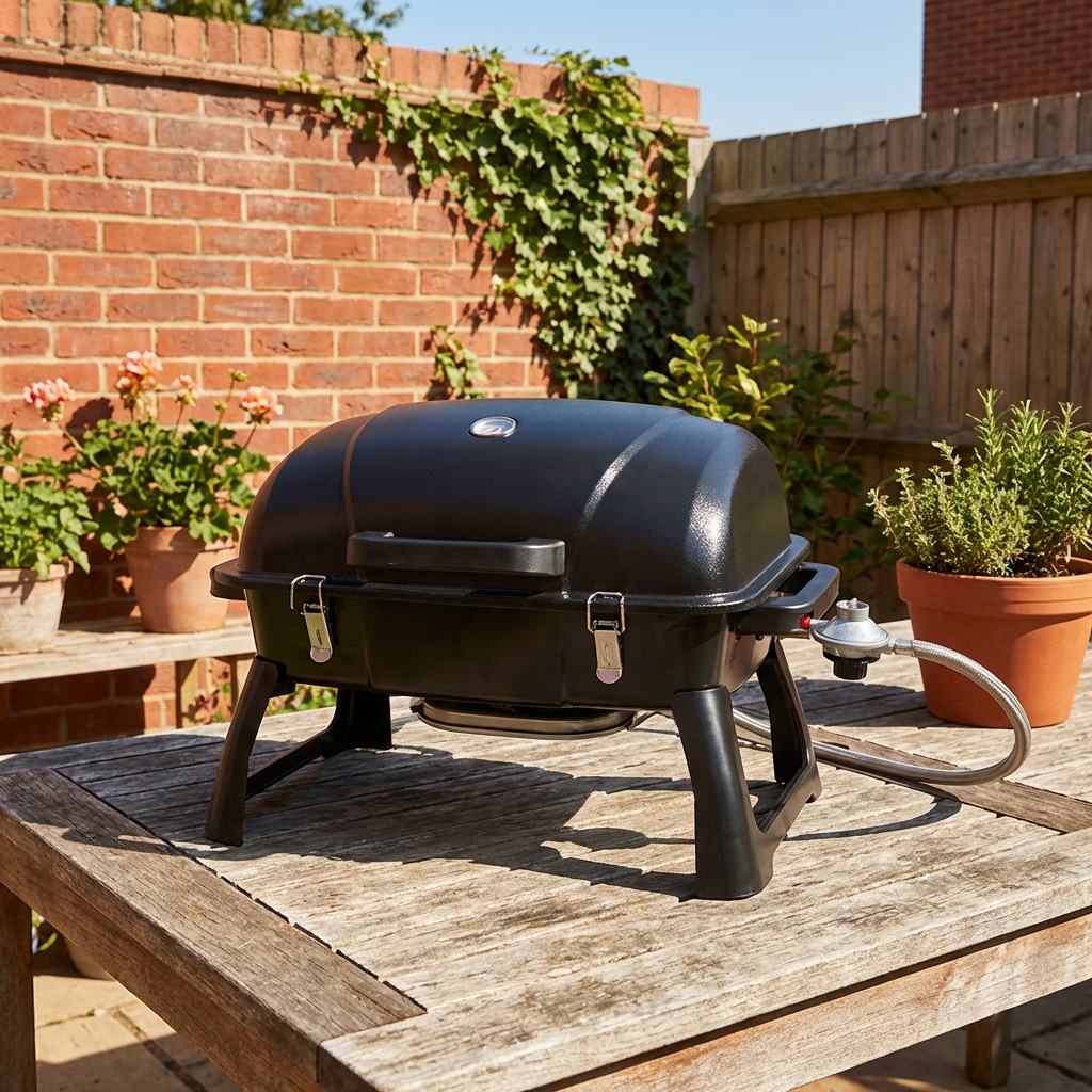 Tabletop Gas BBQ Grill - Black Image 4