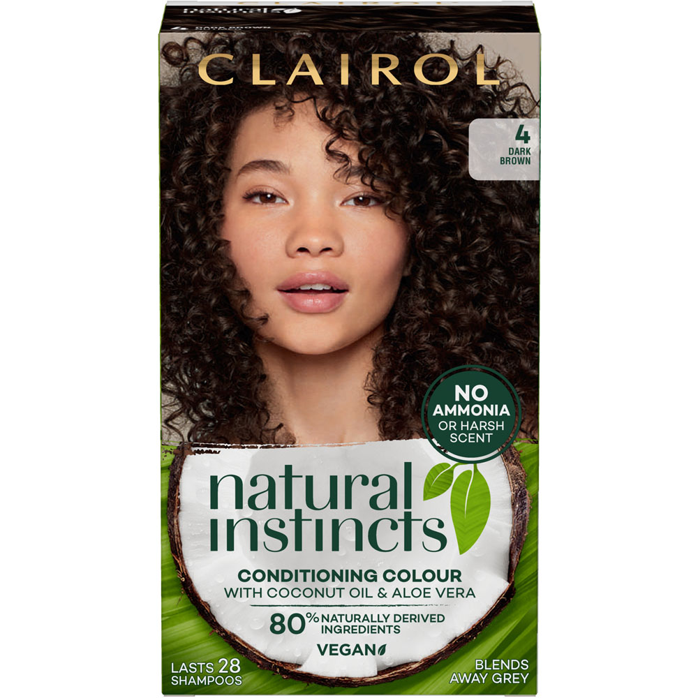 Natural Instincts Semi Permanent Hair Colour 4 Dark Brown Image 1