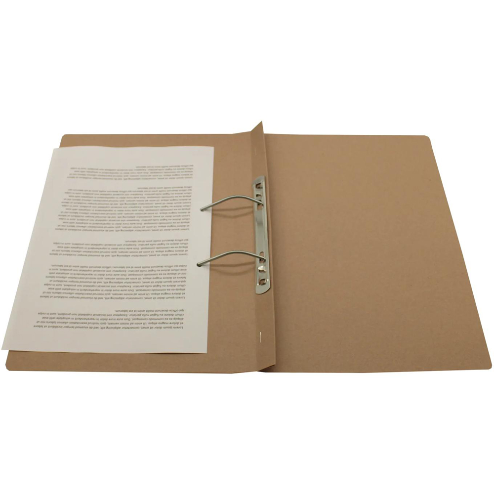 Exacompta 285gsm Buff Foolscap Spiral File 25 Pack Image 7