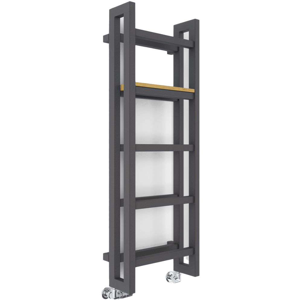 Terma Stand Modern Grey Heated Towel Rail 2097 BTU 1150 x 400mm Image 1