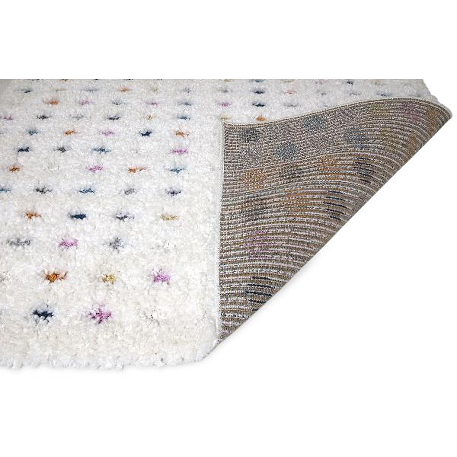 Arianna White Multi Pastel Spot Rug 120cm Image 4