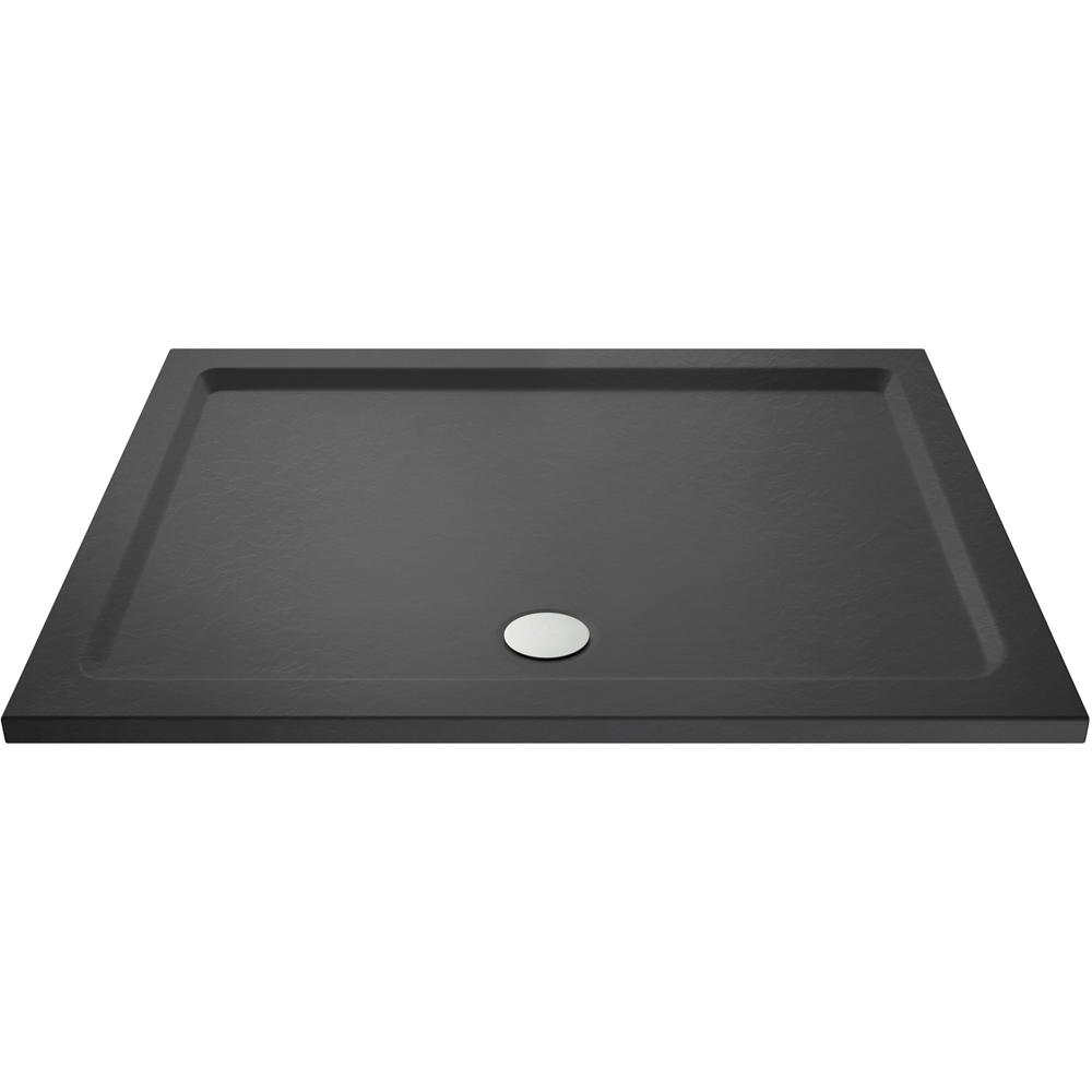 nuie Slate Grey Rectangular Shower Tray 1700 x 760mm Image 1