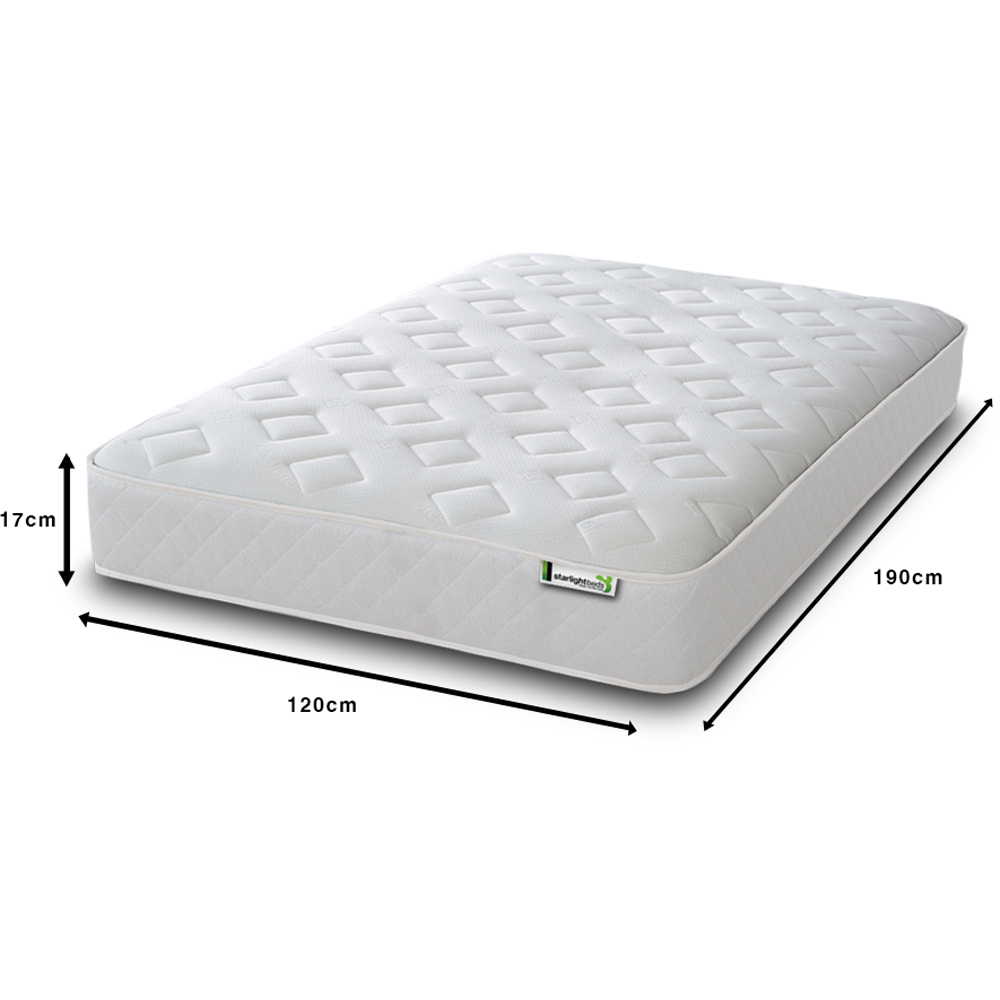 Starlight Beds Jump n Tac Small Double White Memory Foam with Spring Mattress Image 5