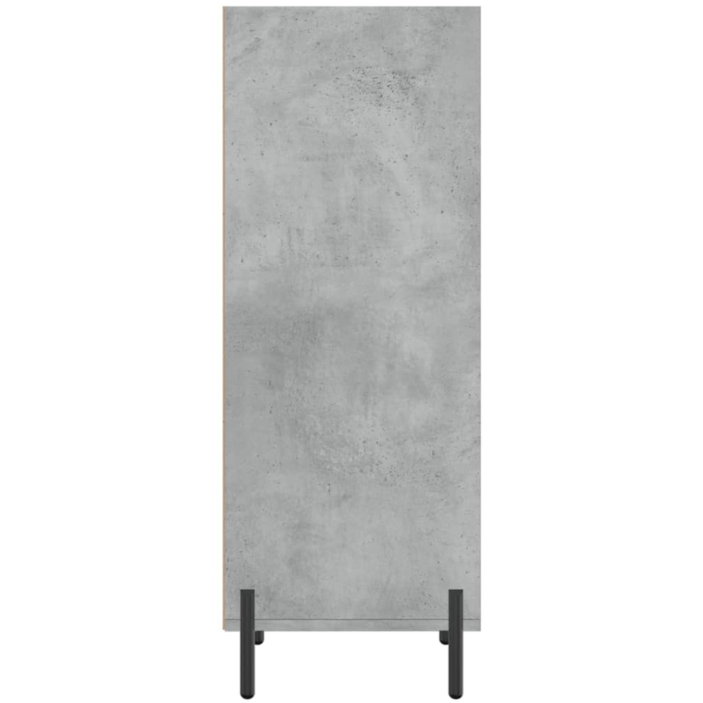 vidaXL 3 Shelf Concrete Grey Wooden Sideboard Image 5