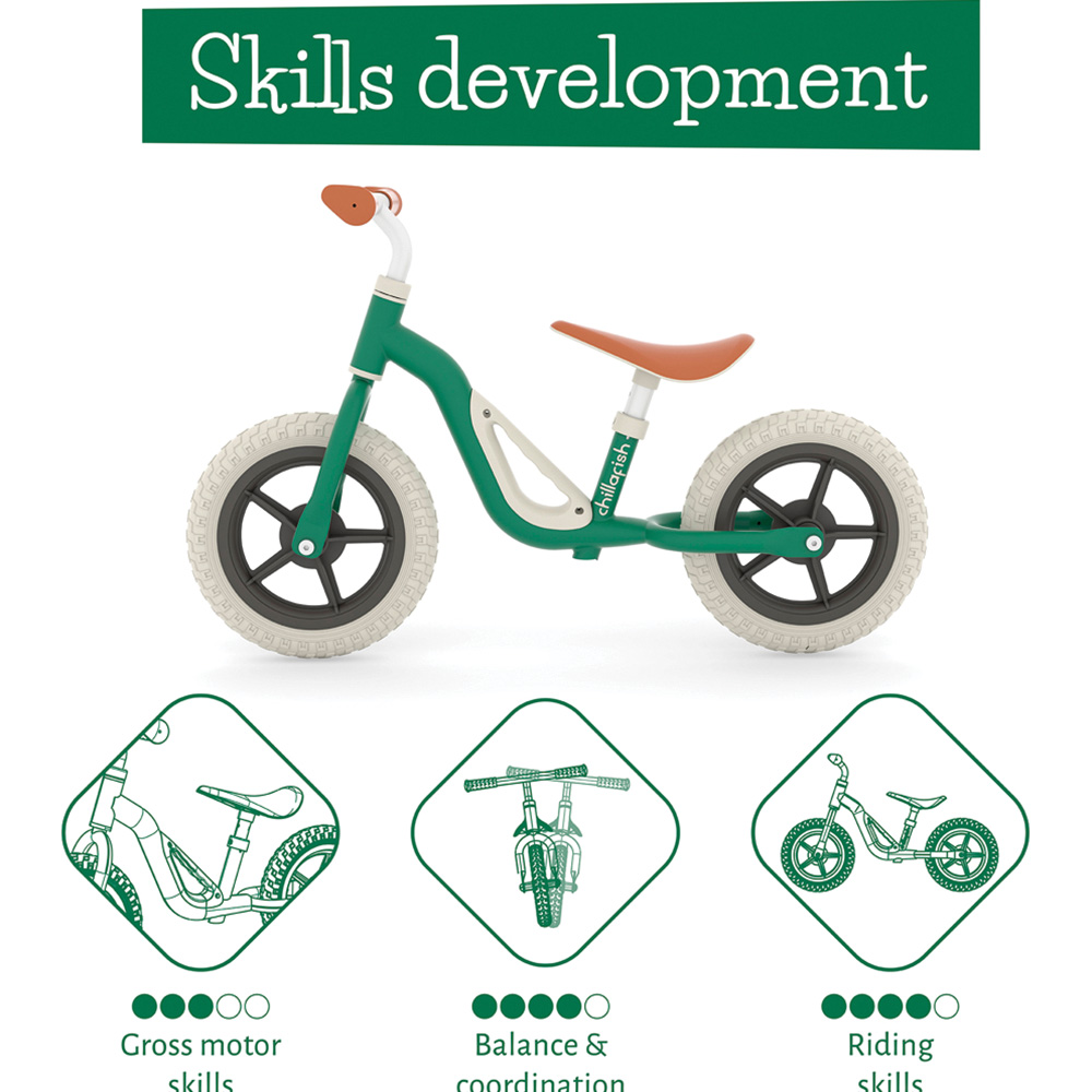 Chillafish Charlie Forest 10 inch Lightweight Balance Bike Image 8